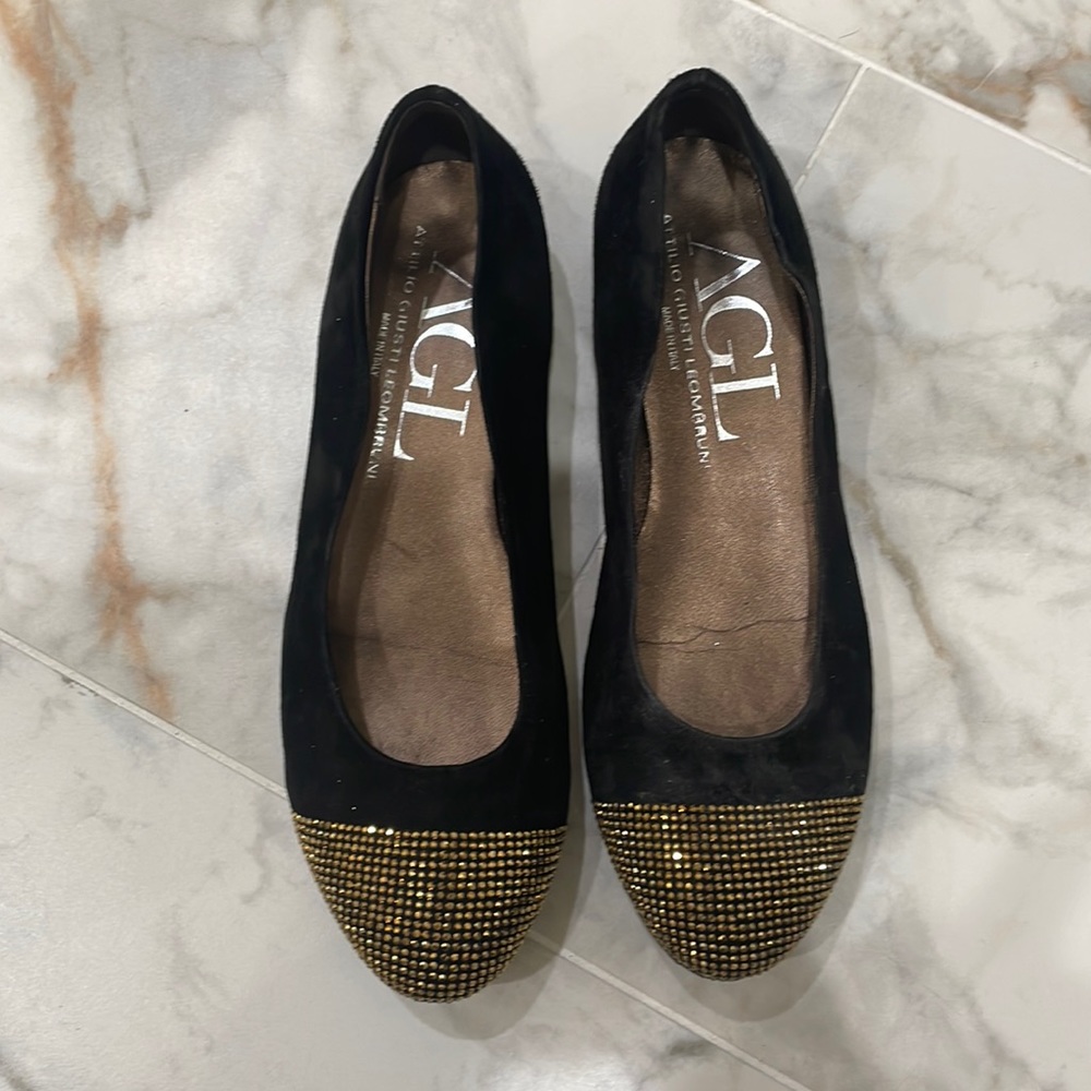 AGL SUEDE BALLET FLATS